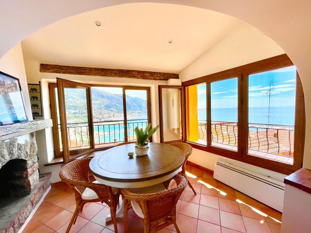 Vieux Chateau, Vue Mer Apartment Menton Bagian luar foto